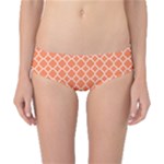 Tangerine orange quatrefoil pattern Classic Bikini Bottoms