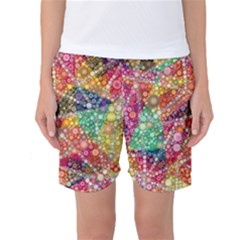 Colorful Chemtrail Bubbles Women s Basketball Shorts by KirstenStar