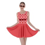 Poppy red quatrefoil pattern Skater Dress