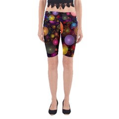 Billions Of Bubbles Yoga Cropped Leggings by WolfepawFractals