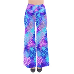 Blue And Purple Marble Waves Pants by KirstenStar