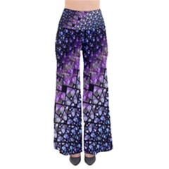  Dusk Blue And Purple Fractal Pants by KirstenStar