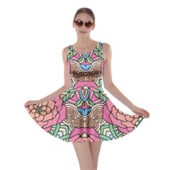 Petals, Carnival, Bold Flower Design Skater Dress by Zandiepants