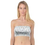Whimsical Feather Pattern, Dusk Blue Bandeau Top