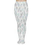 Whimsical Feather Pattern, Dusk Blue Women s Tights