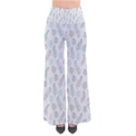 Whimsical Feather Pattern, Dusk Blue Pants