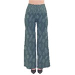Whimsical Feather Pattern, Forest Green Pants