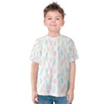 Whimsical Feather Pattern,fresh Colors, Kid s Cotton Tee