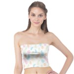 Whimsical Feather Pattern,fresh Colors, Tube Top