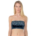 Whimsical Feather Pattern, Midnight Blue, Bandeau Top