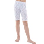 Whimsical Feather Pattern, soft colors, Kid s Mid Length Swim Shorts