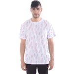 Whimsical Feather Pattern, soft colors, Men s Sport Mesh Tee