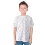 Whimsical Feather Pattern, soft colors, Kid s Cotton Tee