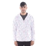 Whimsical Feather Pattern, soft colors, Hooded Wind Breaker (Men)