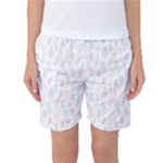 Whimsical Feather Pattern, soft colors, Women s Basketball Shorts