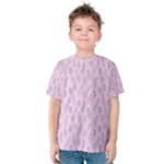 Whimsical Feather Pattern, pink & purple, Kid s Cotton Tee