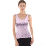 Whimsical Feather Pattern, pink & purple, Tank Top
