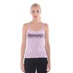 Whimsical Feather Pattern, pink & purple, Spaghetti Strap Top