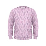 Whimsical Feather Pattern, pink & purple, Kids  Sweatshirt