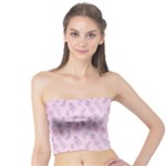 Whimsical Feather Pattern, pink & purple, Tube Top