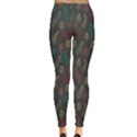 Whimsical Feather Pattern, autumn colors, Leggings  View2