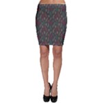 Whimsical Feather Pattern, autumn colors, Bodycon Skirt