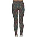 Whimsical Feather Pattern, autumn colors, Yoga Leggings View2