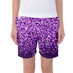 Purple Rain Women s Basketball Shorts by KirstenStar