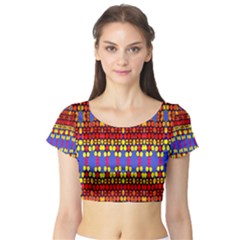 Egypt Star Short Sleeve Crop Top (tight Fit) by MRTACPANS