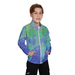 Green Blue Pink Color Splash Wind Breaker (kids) by BrightVibesDesign