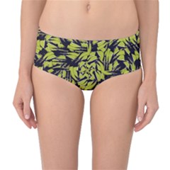 Modern Abstract Interlace Mid-waist Bikini Bottoms by dflcprintsclothing