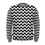 Black & White Zigzag Pattern Men s Sweatshirt