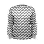 Medium Grey & White Zigzag Pattern Women s Sweatshirt