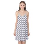 Medium Grey & White Zigzag Pattern Camis Nightgown