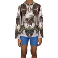 Skull Magic Kid s Long Sleeve Swimwear by icarusismartdesigns