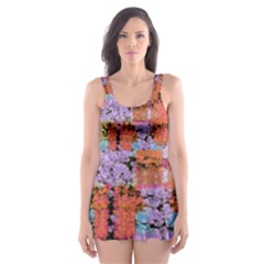 Paint Texture                                     Skater Dress Swimsuit by LalyLauraFLM