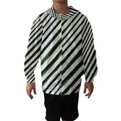 Diagonal Stripes Hooded Wind Breaker (kids) by dflcprintsclothing