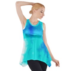 Turquoise Sky  Side Drop Tank Tunic by TRENDYcouture