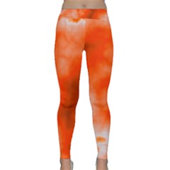 Orange Essence  Yoga Leggings by TRENDYcouture