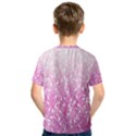 Pink Ombre Feather Pattern, White, Kid s Sport Mesh Tee View2