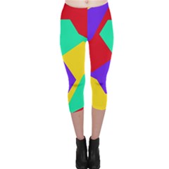 Colorful Misc Shapes                                                  Capri Leggings by LalyLauraFLM