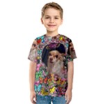 Chi Chi In Butterflies, Chihuahua Dog In Cute Hat Kid s Sport Mesh Tee