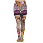 Chi Chi In Butterflies, Chihuahua Dog In Cute Hat Women s Tights