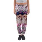 Chi Chi In Flowers, Chihuahua Puppy In Cute Hat Women s Jogger Sweatpants