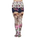 Chi Chi In Flowers, Chihuahua Puppy In Cute Hat Women s Tights