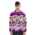 Tie Dye Pink Yellow Swirl Abstract Wind Breaker (Men) View1