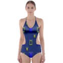 3D rectangles                                                                      Cut-Out One Piece Swimsuit View1