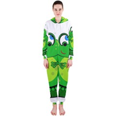 Green Frog Hooded Jumpsuit (ladies)  by Valentinaart