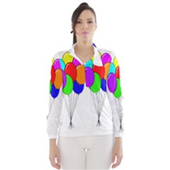 Colorful Balloons Wind Breaker (women) by Valentinaart