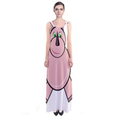Pink Rhino Sleeveless Maxi Dress by Valentinaart